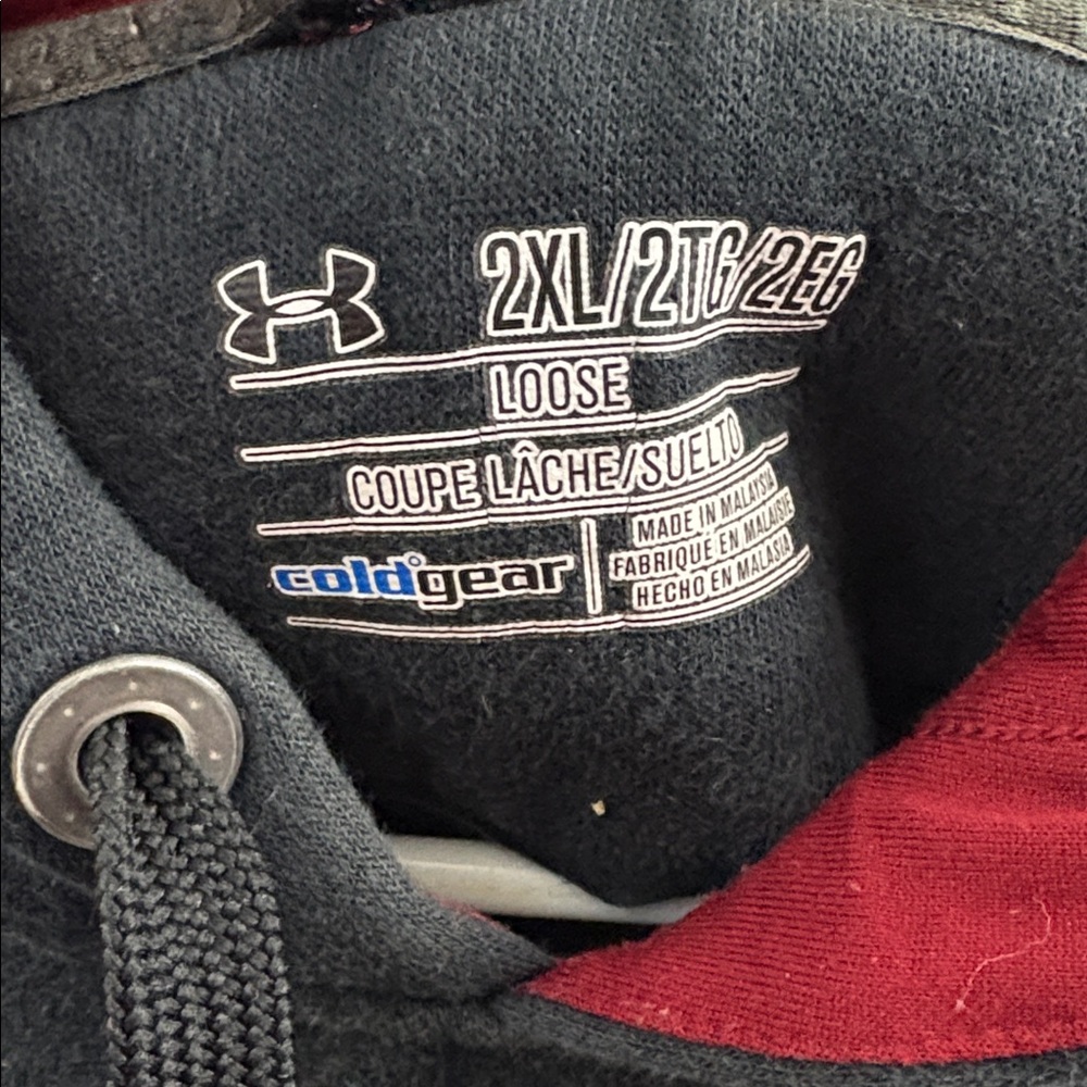 Boston College Under Armour Coldgear Fleece Lined Hoodie Mens 2XL XXL Black - Picture 5 of 9